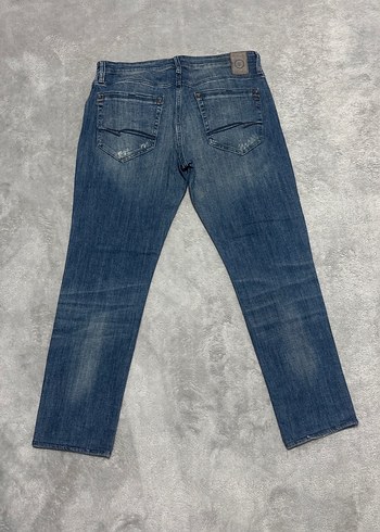 Gri Loose Fit Erkek Denim Pantolon - Görsel 5