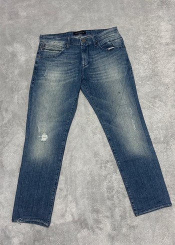 Gri Loose Fit Erkek Denim Pantolon - Görsel 4