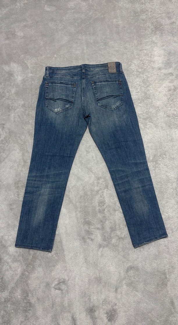 Gri Loose Fit Erkek Denim Pantolon - Görsel 5