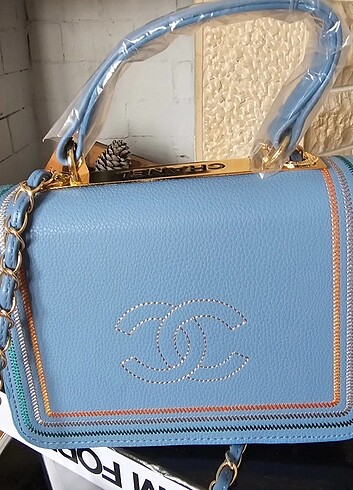  Beden Chanel bebe mavisi çanta 