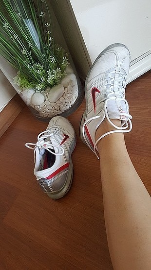 Nike NIKE BEYAZ KIRMIZI SPOR AYAKKABI