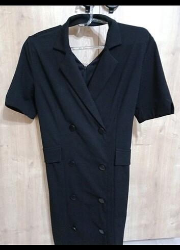 Siyah ceket elbise 