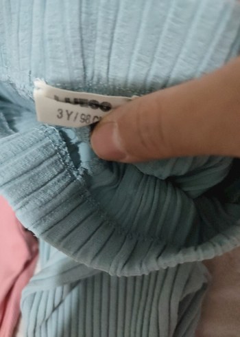 LC Waikiki Kız Çocuk Pastel Renkli Pilili Tayt Seti