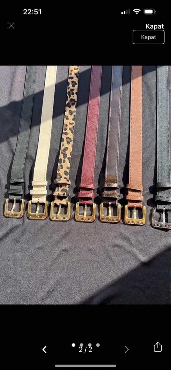 Kahverengi Deri Tokalı Kadın Kemer - Görsel 2