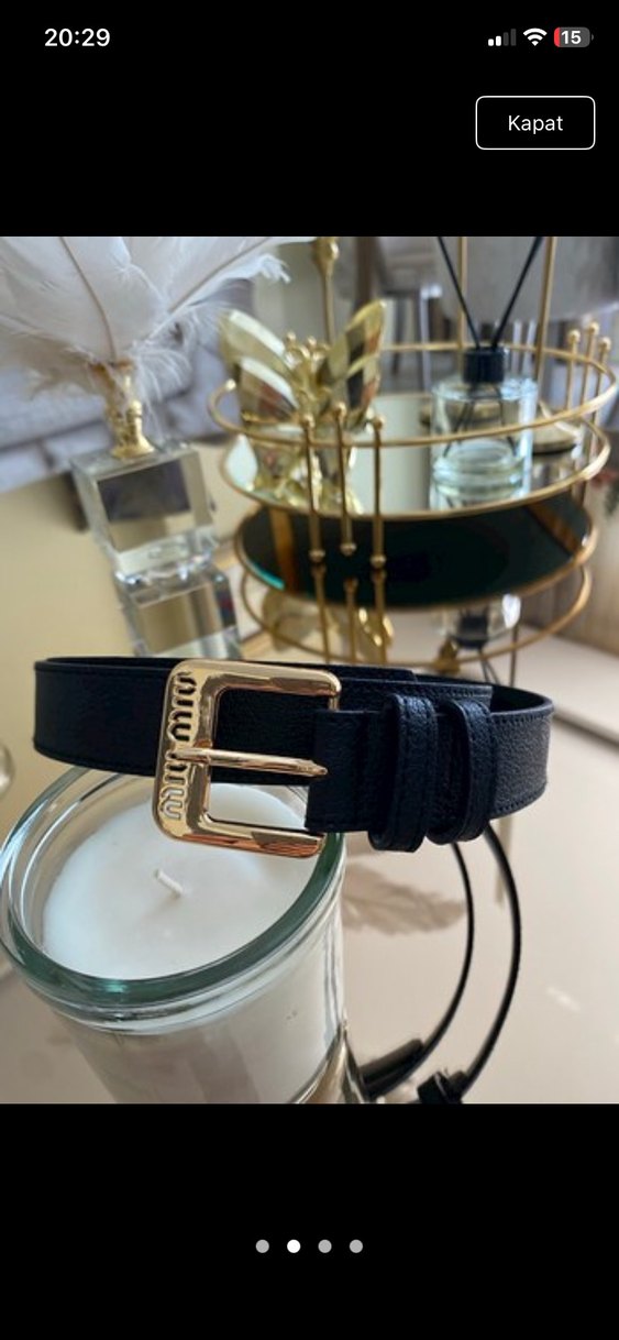 Klasik Zarafet Siyah Deri Kemer - Görsel 2