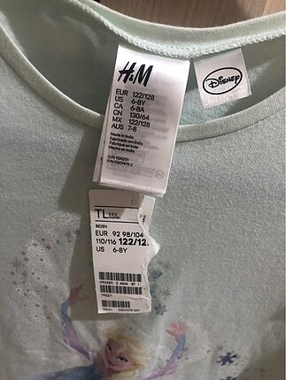 H&M Elsa karakterli elbise