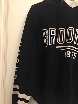 Broklyn yazılı crop sweat