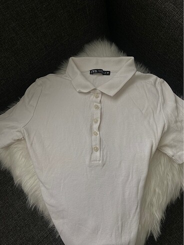 Polo yaka crop