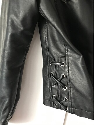 38 Beden siyah Renk siyah deri ceket