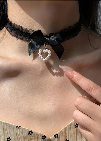 Siyah Gothic Choker