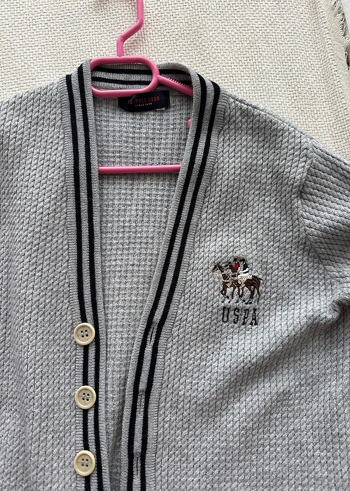 Polo gri hırka - Görsel 2