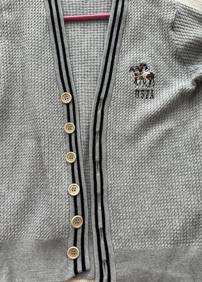 Polo gri hırka - Görsel 4