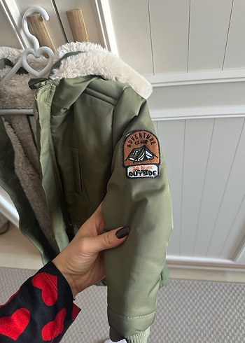 Yeşil Kamuflaj Desenli Erkek Çocuk Mont - Görsel 5