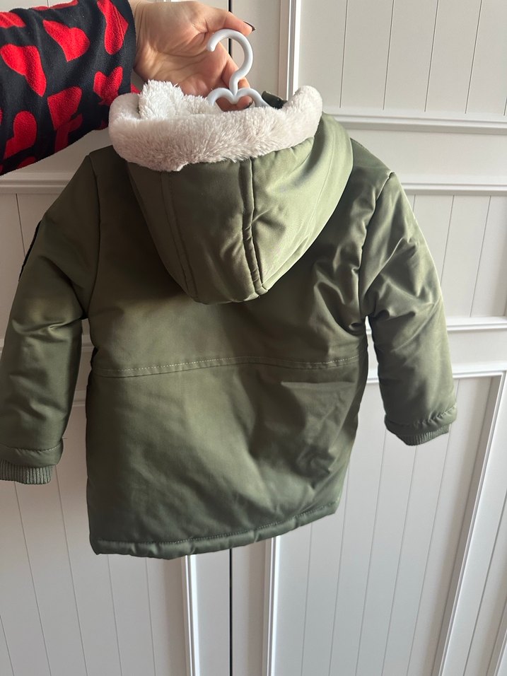 Yeşil Kamuflaj Desenli Erkek Çocuk Mont - Görsel 3