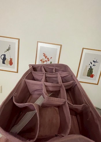 Pastel Renkli Bej Çok Bölmeli Sepet - Görsel 2