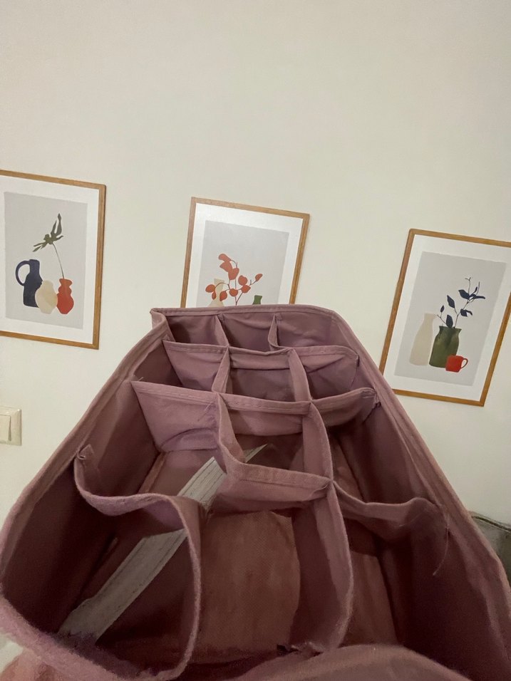 Pastel Renkli Bej Çok Bölmeli Sepet - Görsel 2