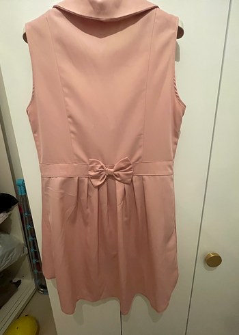 Düğmeli Pembe Kısa Kesim Kadın Yelek - Görsel 3