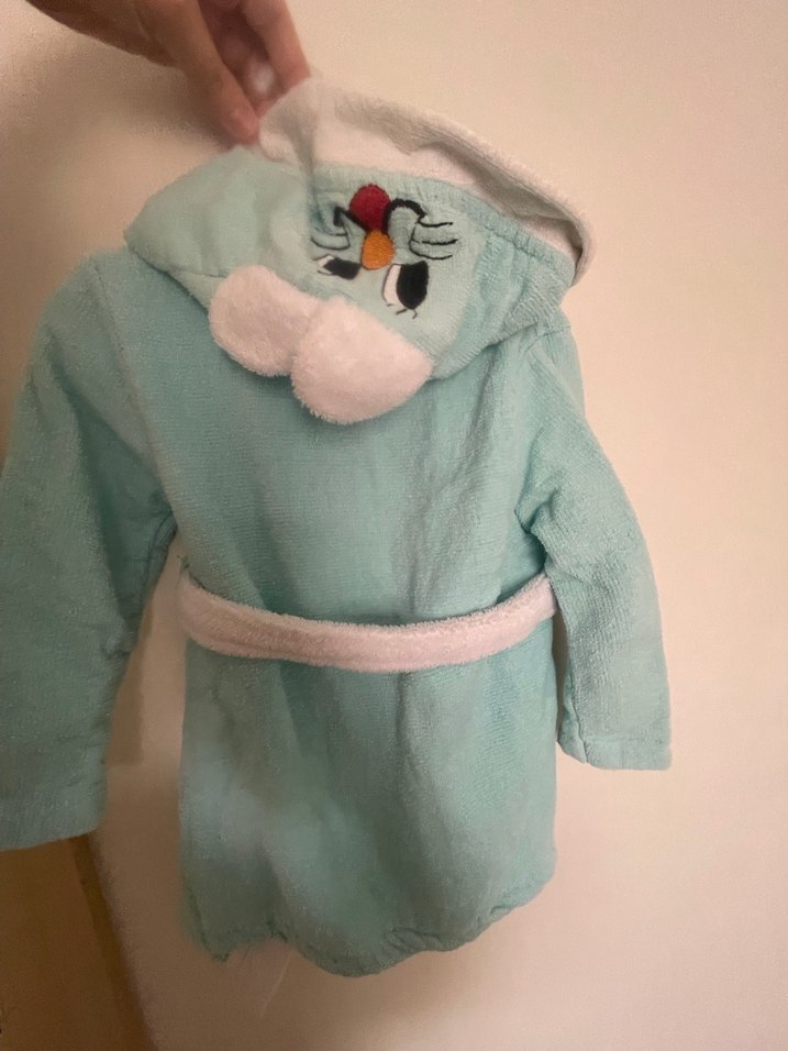 Erkek Çocuk Turkuaz Bornoz - Görsel 2