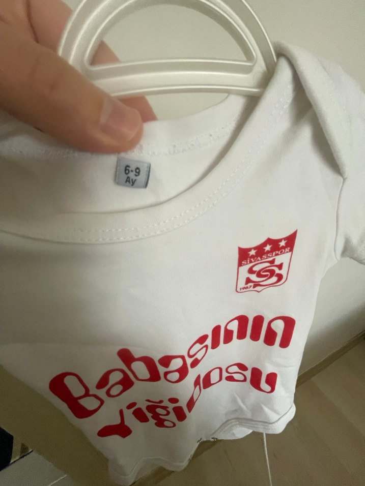 Sivasspor Babasının Yiğidosu Beyaz Kısa Kollu Bebek Body - Görsel 3