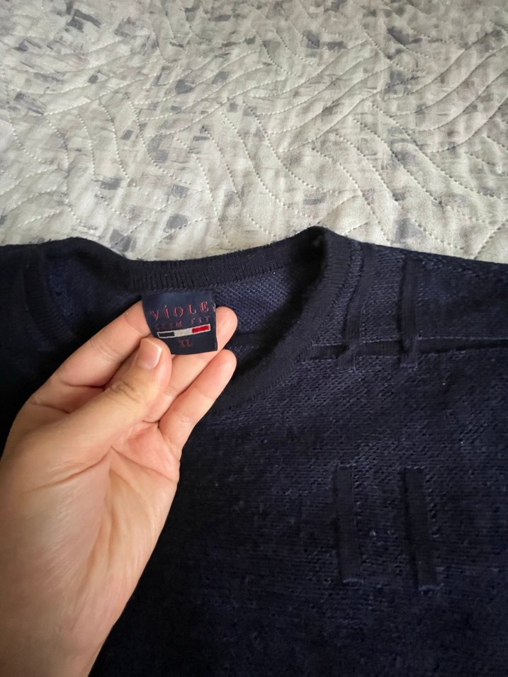 Siyah Uzun Kollu Basic erkek Kazak - Görsel 2