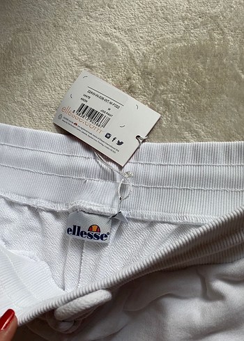 Ellesse Beyaz Rahat Kesim Eşofman Altı - Görsel 3