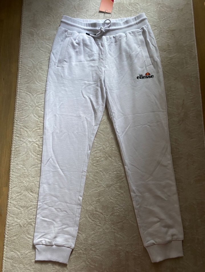 Ellesse Beyaz Rahat Kesim Eşofman Altı - Görsel 2