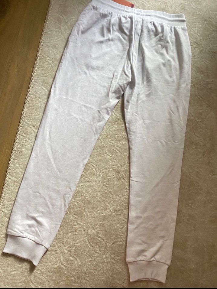 Ellesse Beyaz Rahat Kesim Eşofman Altı - Görsel 4