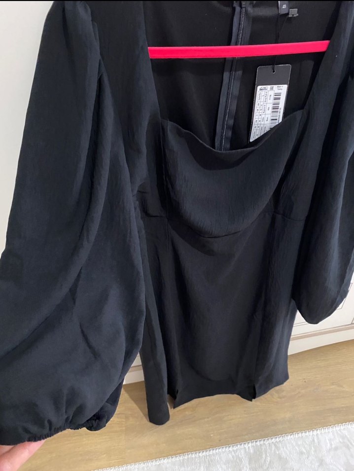 Siyah şık elbise - Görsel 2