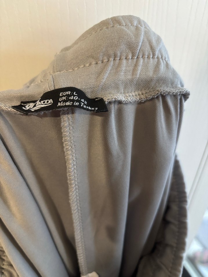 Kadın gri modal kumaş eşofman altı - Görsel 4