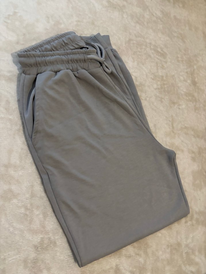 Kadın gri modal kumaş eşofman altı - Görsel 2