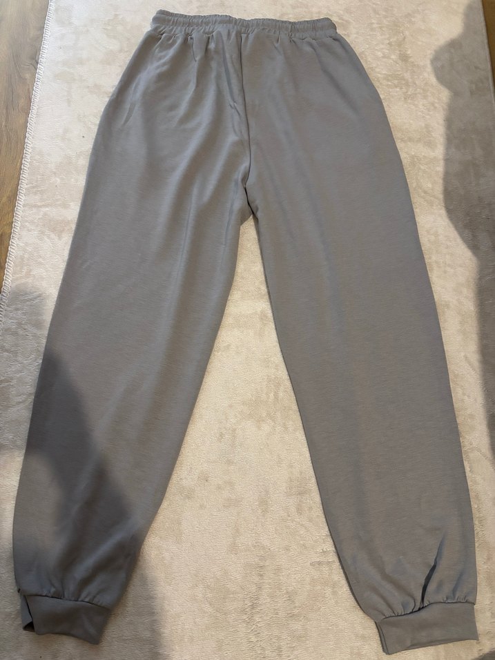 Kadın gri modal kumaş eşofman altı - Görsel 3