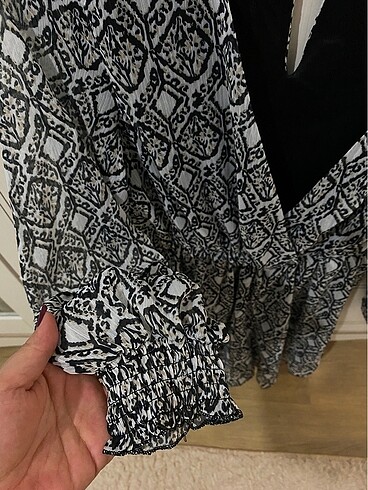 Astarlı şifon kısa tulum - Görsel 3