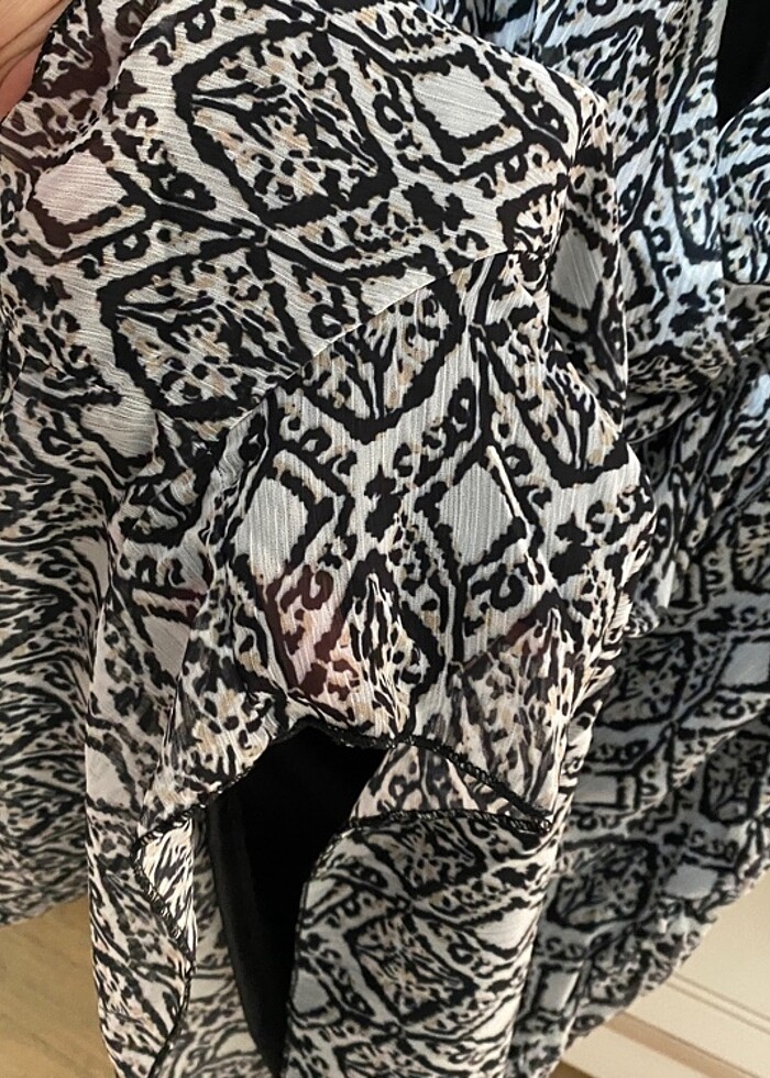 Astarlı şifon kısa tulum - Görsel 5