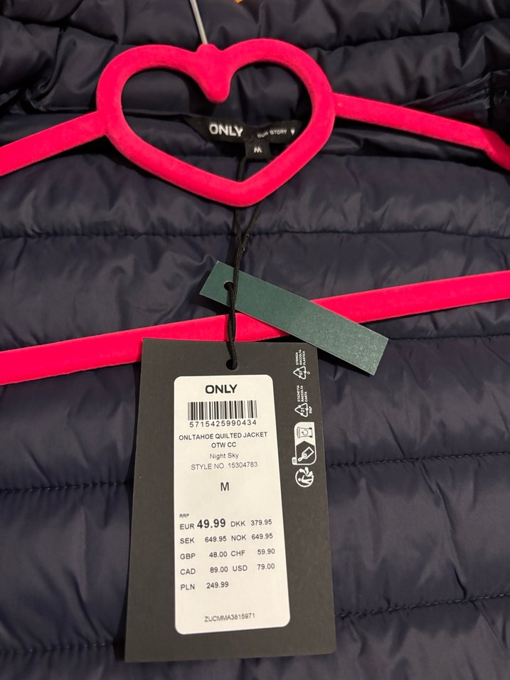 ONLY Lacivert Kısa Fermuarlı Kadın Mont - Görsel 3