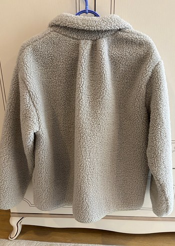 Gri Peluş  Kadın Ceket - Görsel 3