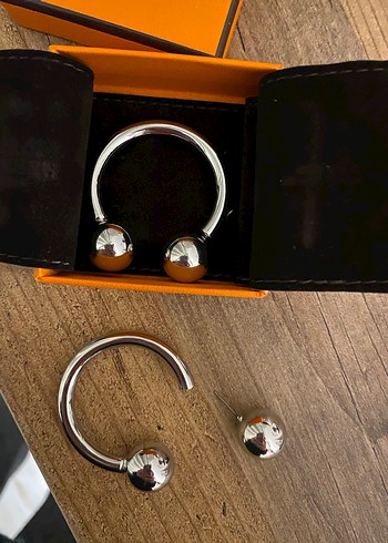 Hermès Paris Parlak küpe - Görsel 3