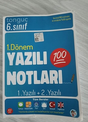 Tonguç 6.sınıf Yazılı Notları