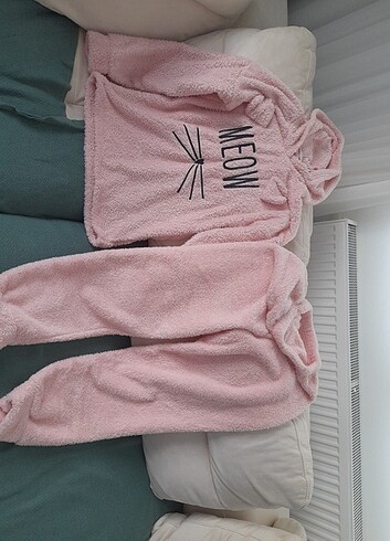 l Beden pembe Renk Kadın pijama