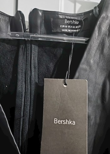 siyah deri elbise - Görsel 2