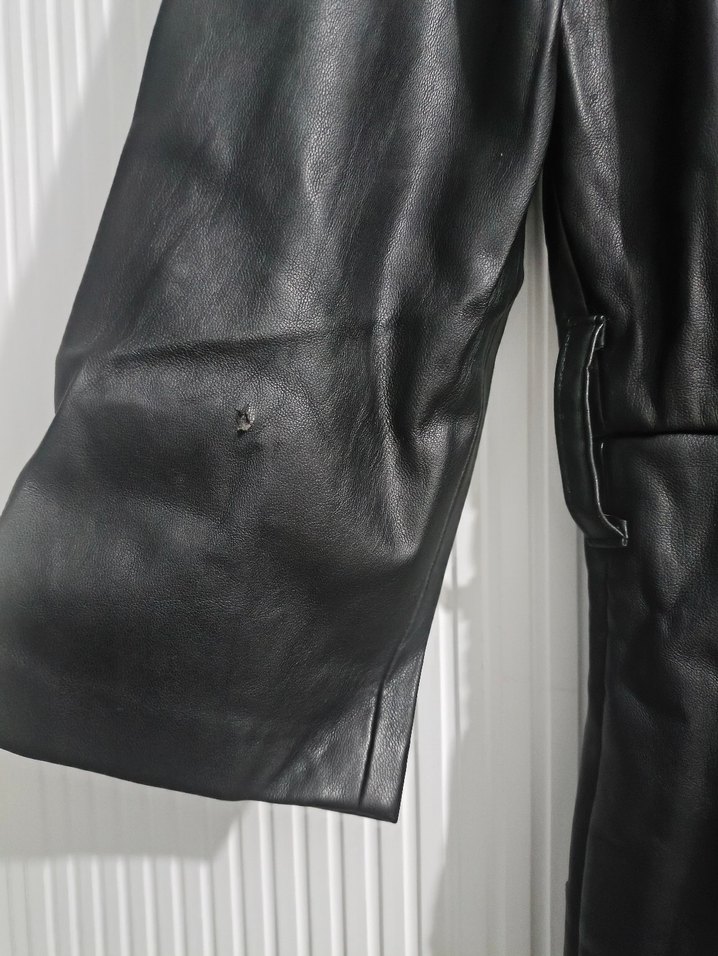 siyah deri elbise - Görsel 4