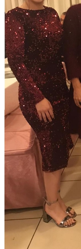 Bordro Payet işlemeli elbise