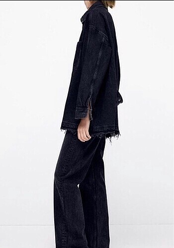 xl Beden siyah Renk Zara Oversize Kot Ceket