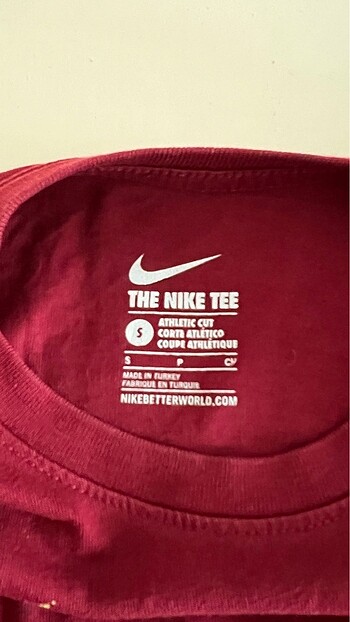 10 Yaş Beden bordo Renk Nike çocuk spor thshirt