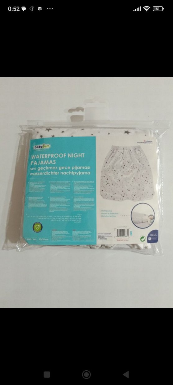 Babyjem Sıvı Geçirmez Gece Pijaması - Görsel 2