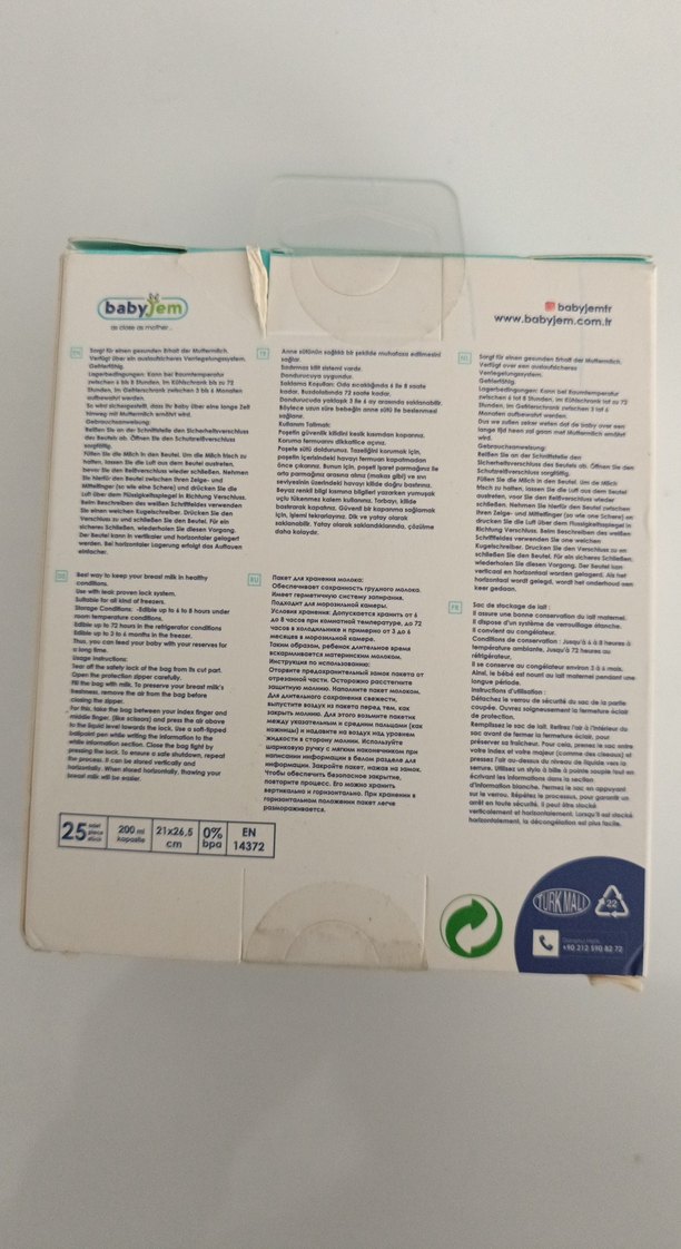 Babyjem Süt Saklama Poşeti 25'li - Görsel 3