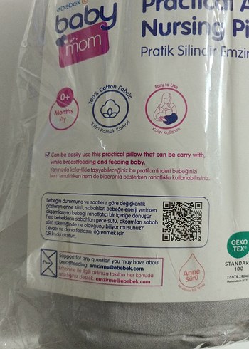 baby mom Pratik Silindir Emzirme Yastığı - Görsel 5