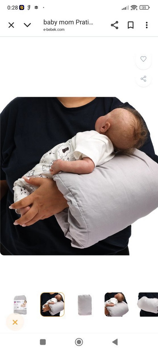 baby mom Pratik Silindir Emzirme Yastığı - Görsel 2
