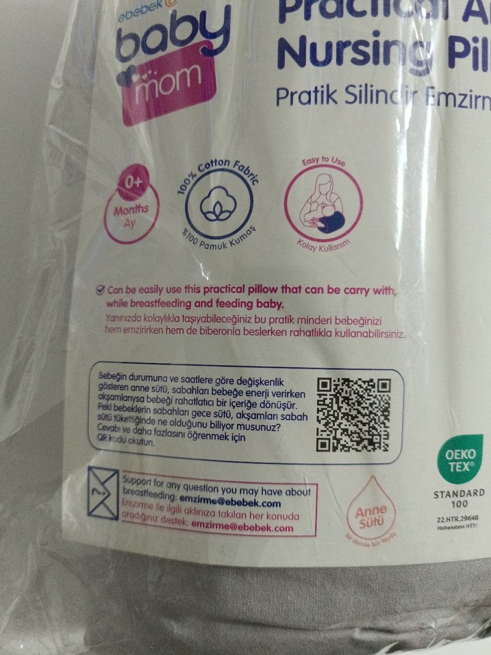 baby mom Pratik Silindir Emzirme Yastığı - Görsel 5