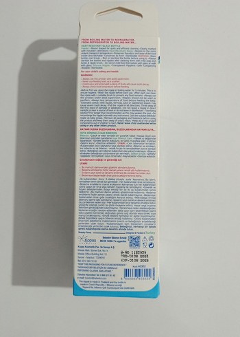 BébéDor Isıya Dayanıklı Cam Biberon 125 ml Mavi - Görsel 3