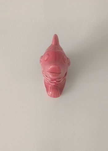 Pembe Renkli Dekoratif Balık Figürin - Görsel 3